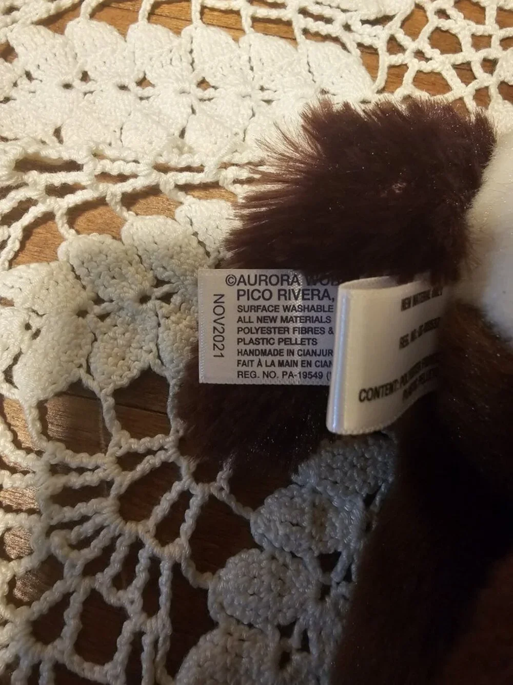 Aurora 2021  Brown Horse Pony With White Spots Plush  Flopsie Stuffed Animal